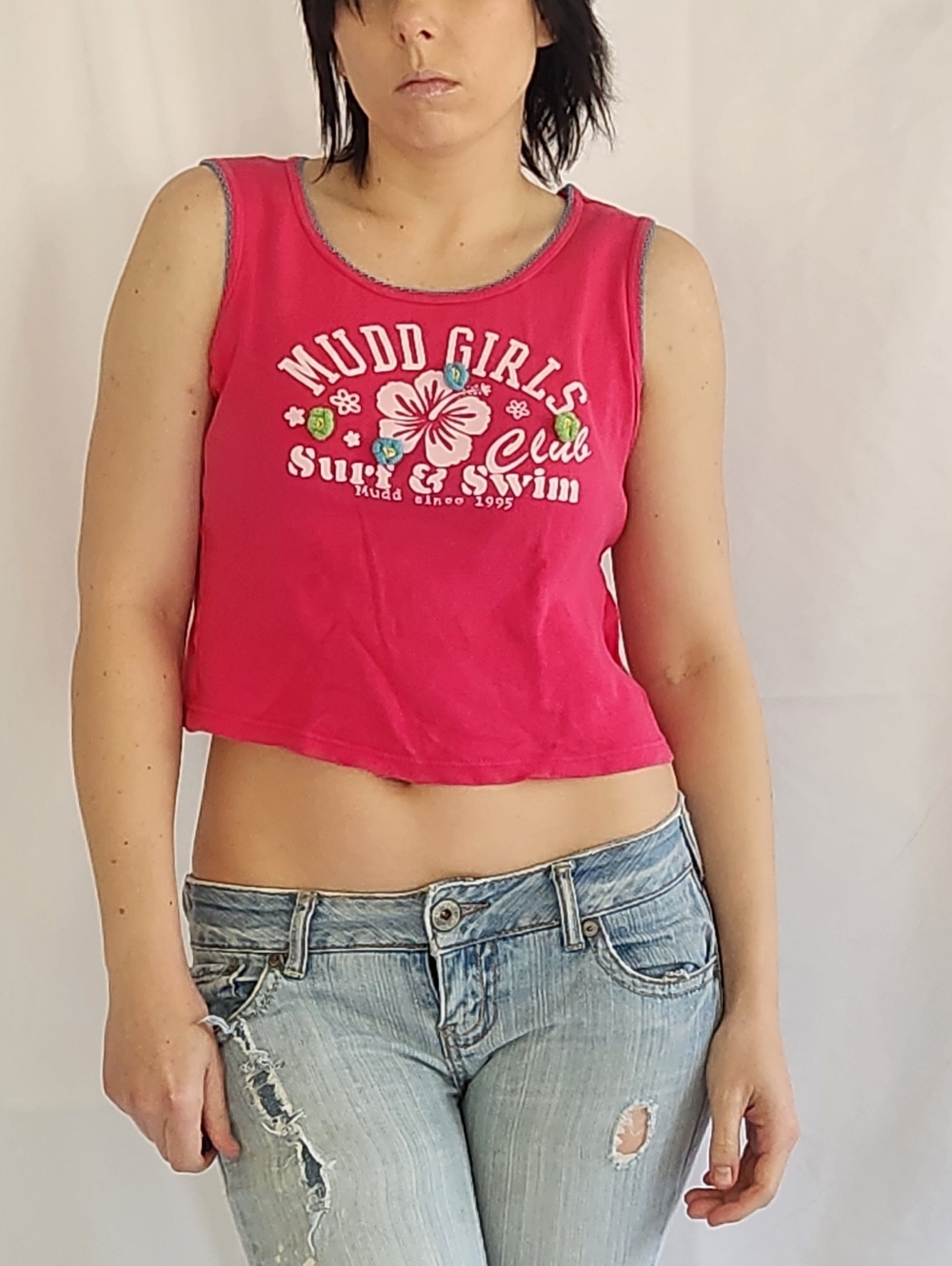 Y2K Mudd Girls Pink Tank Top